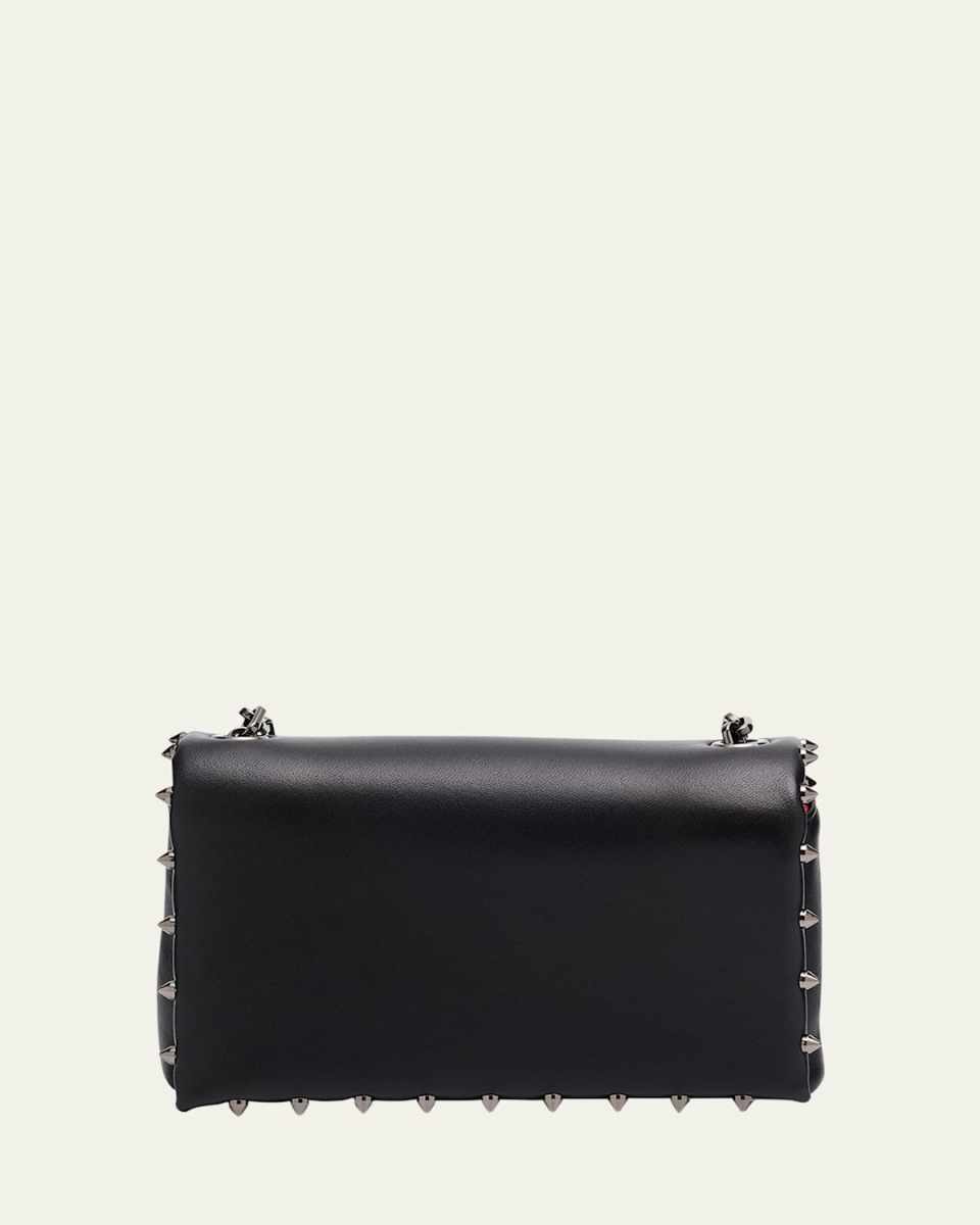 Spiky Soft Pouch Bag in Napa Leather